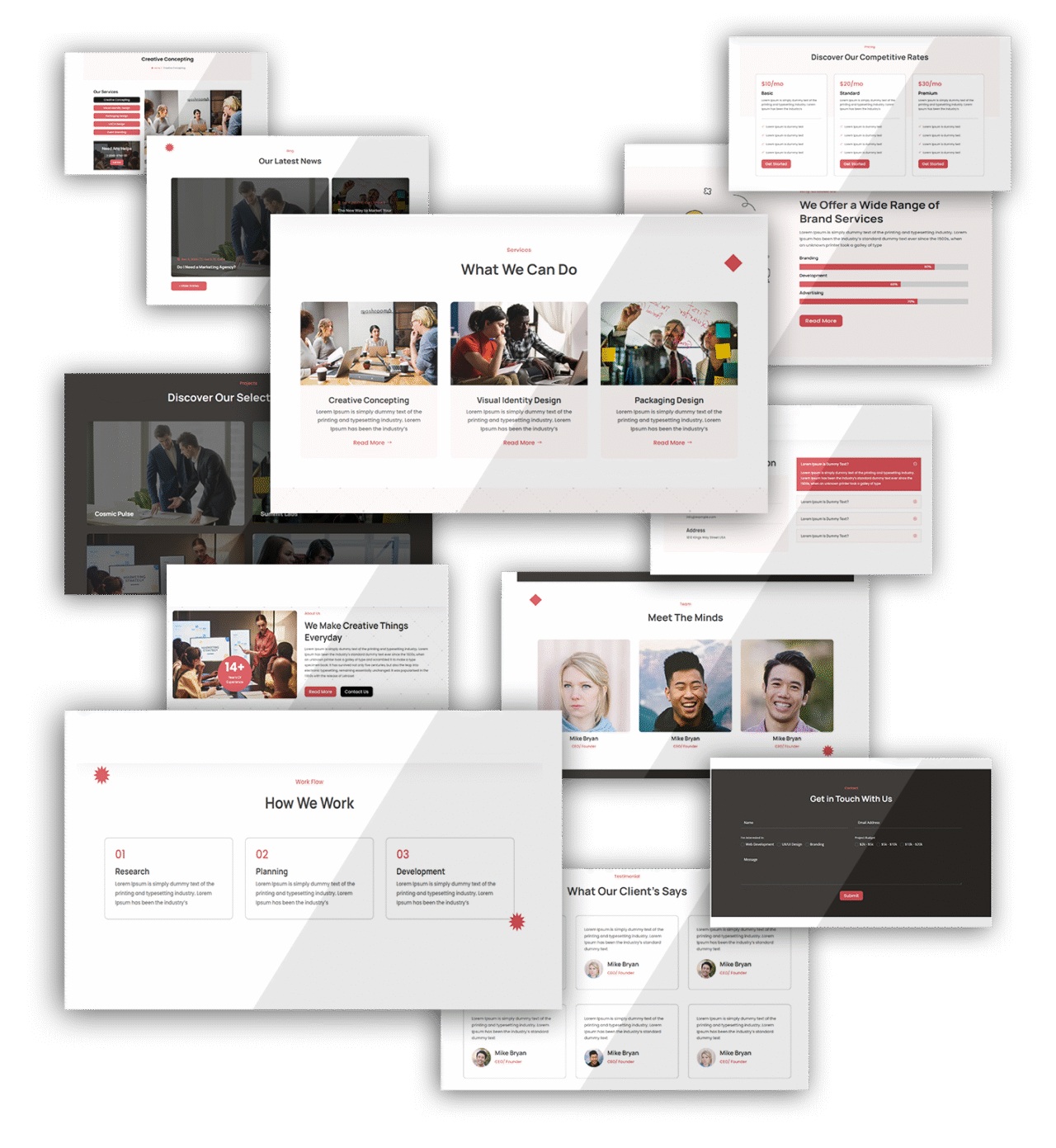 Divi Creative Agency Layouts Pack - Divi Professional