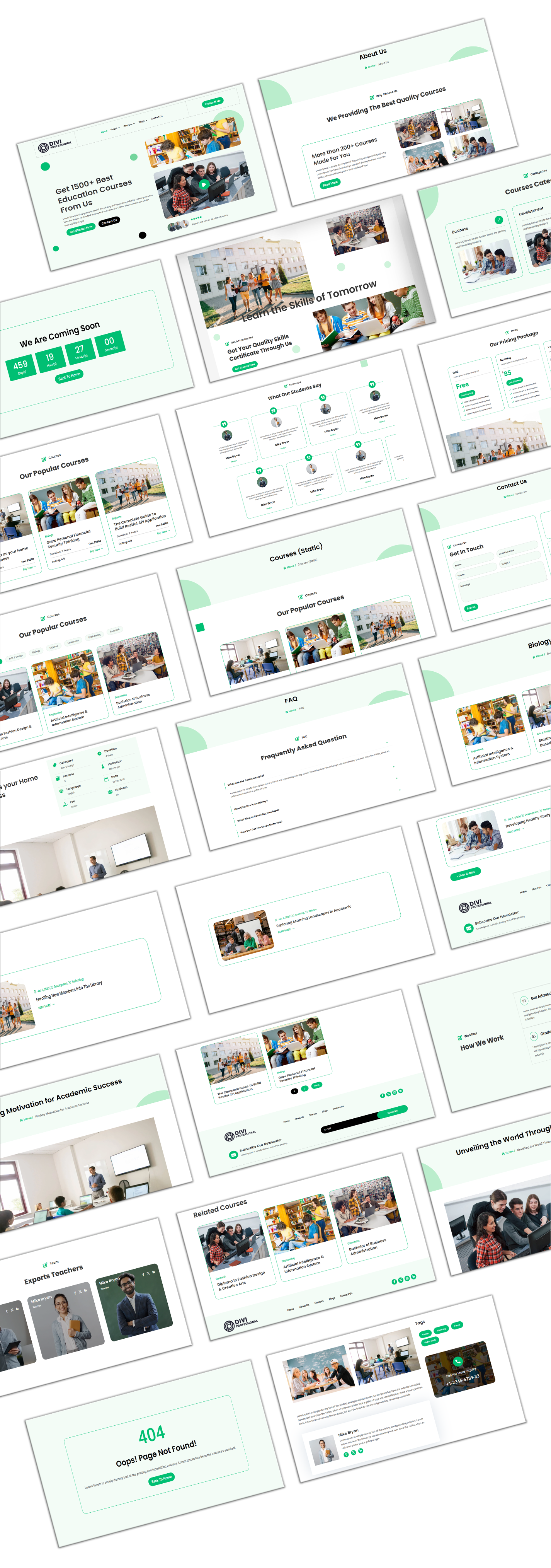 Divi Pet Care Layout