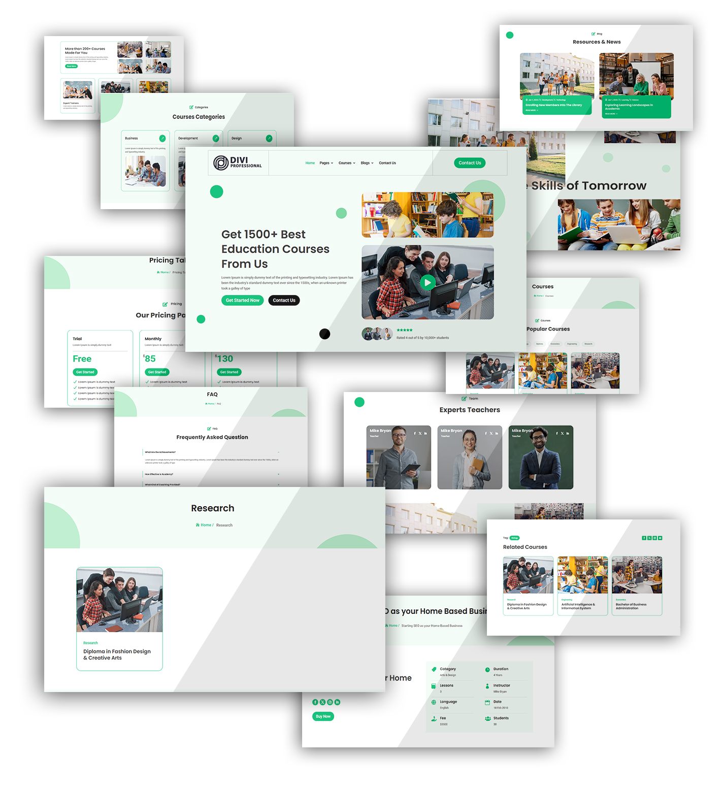 Divi Pet Care Layout