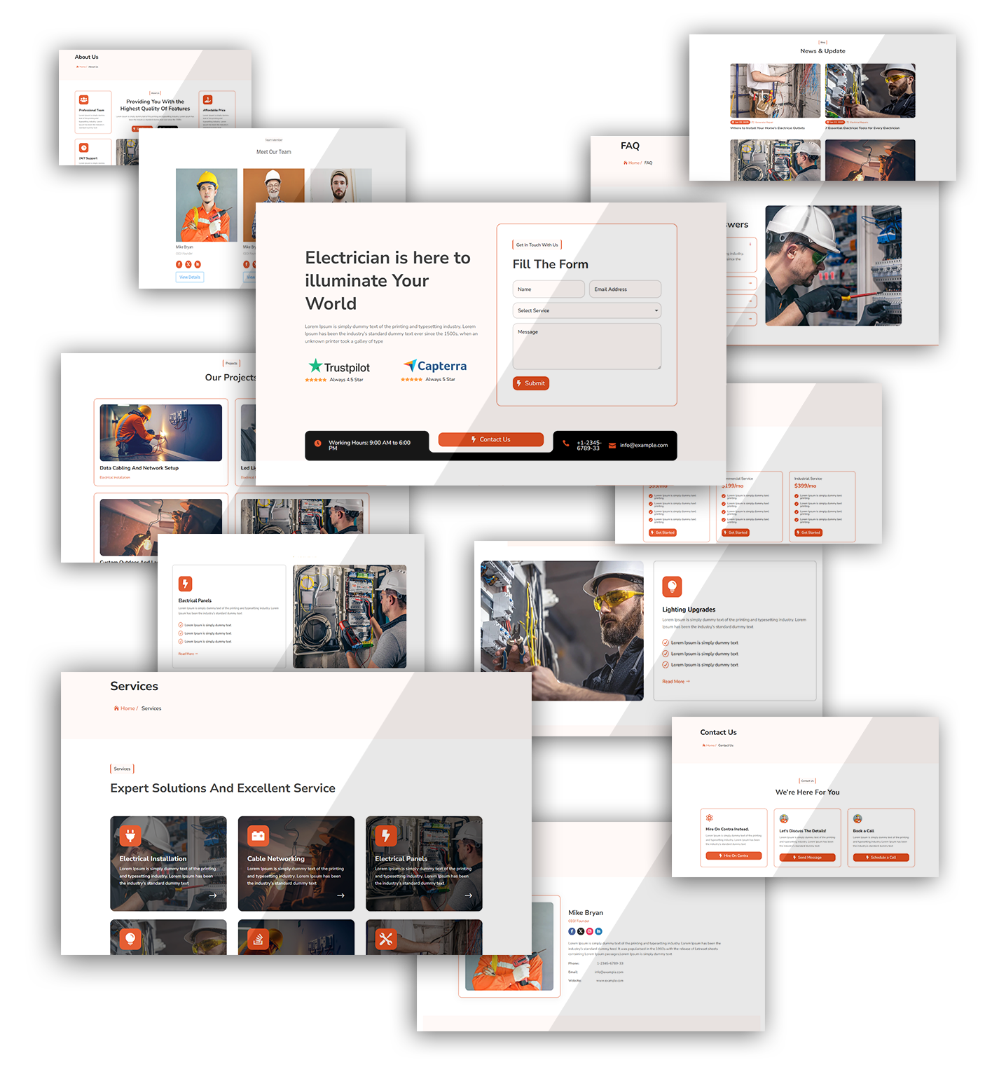 Divi Electrician Layout