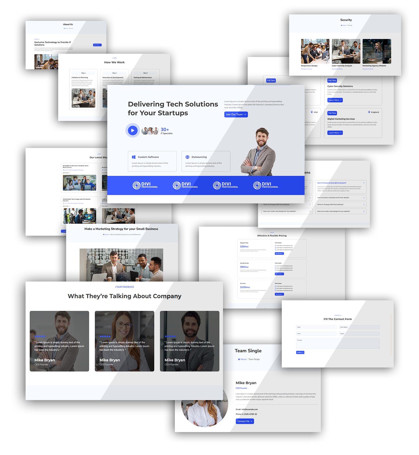 Divi Pet Care Layout