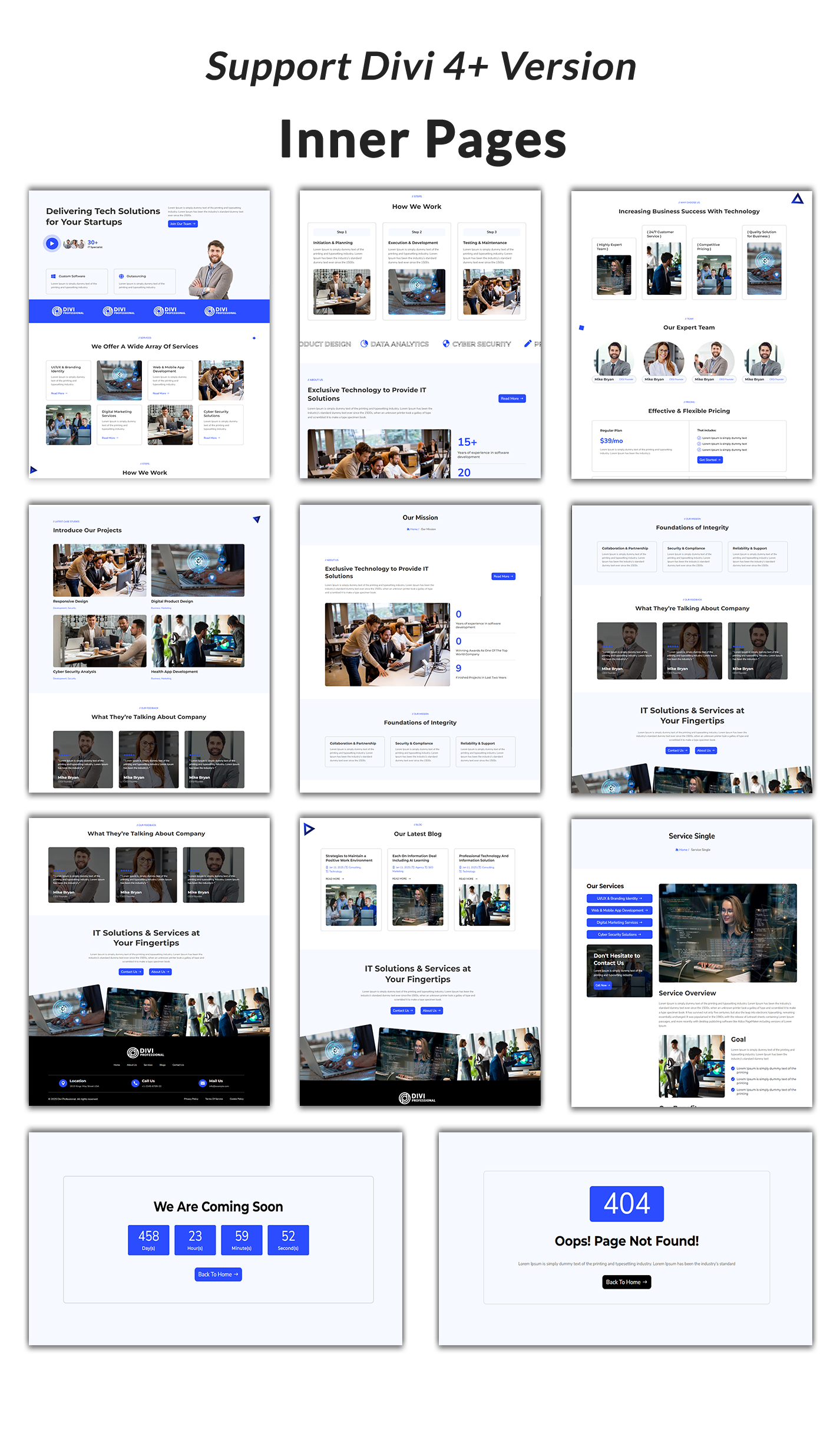 Divi Pet Care Layout