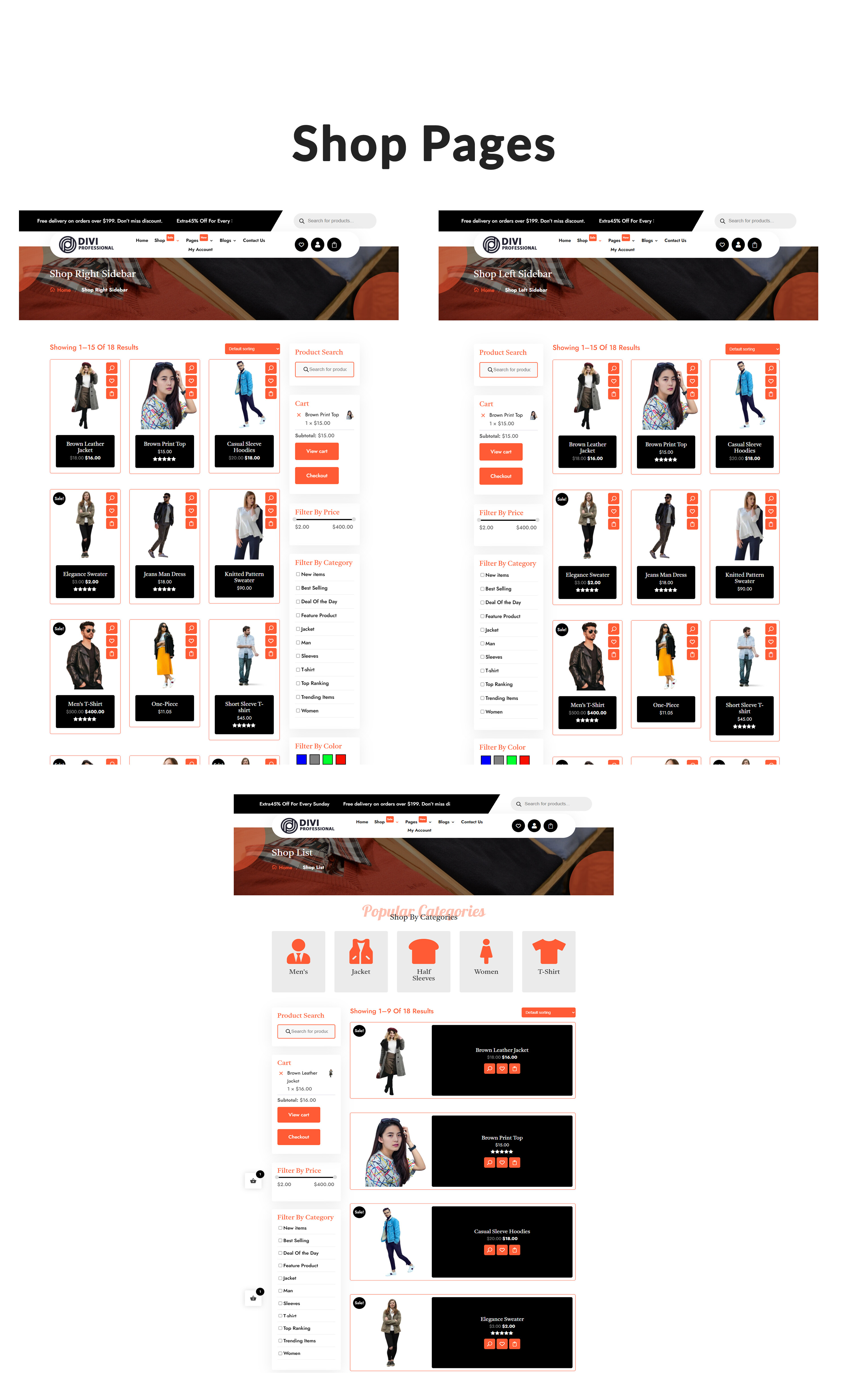 Divi Classic Shop WooCommerce Child Theme