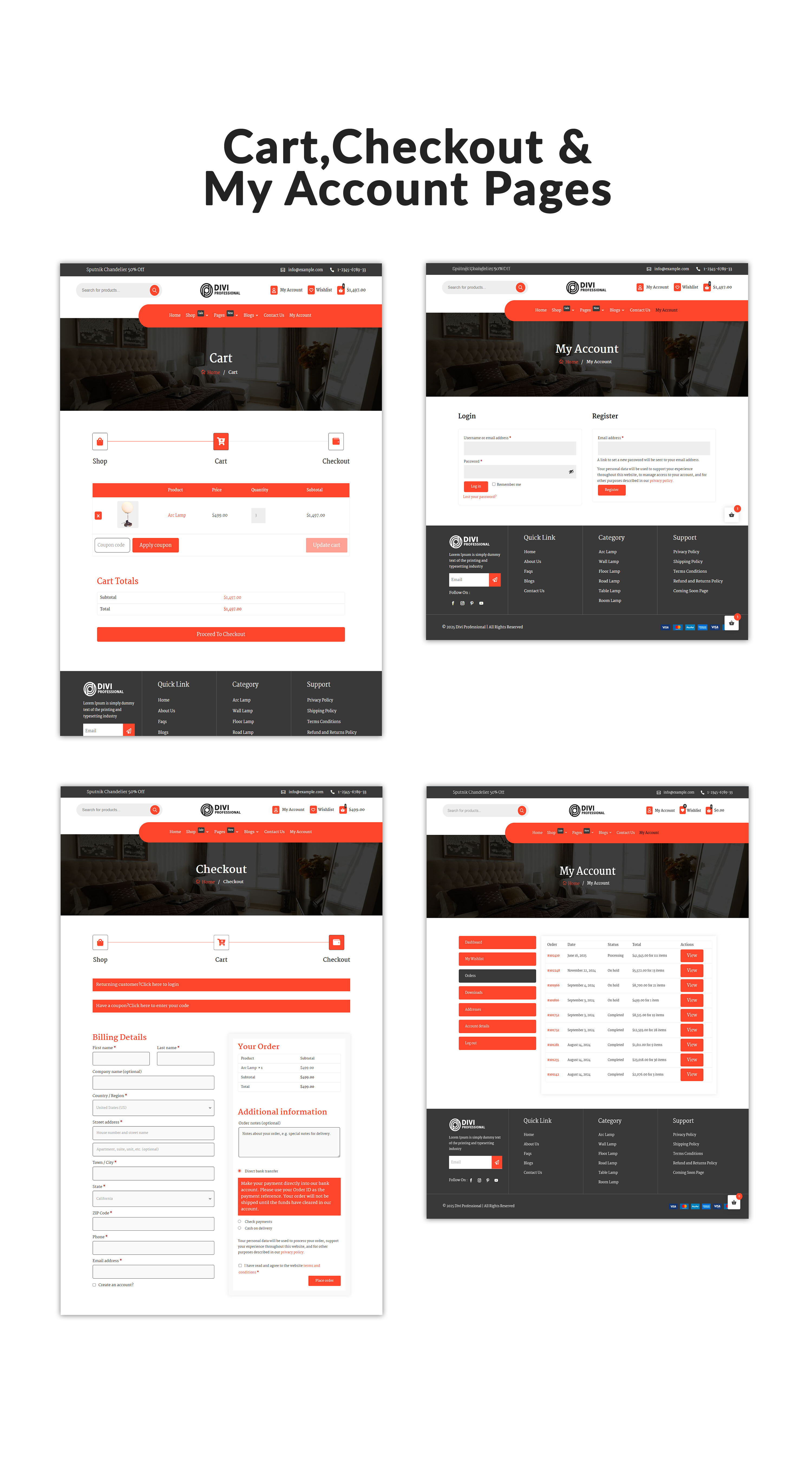 Divi Decor Light Store WooCommerce Child Theme