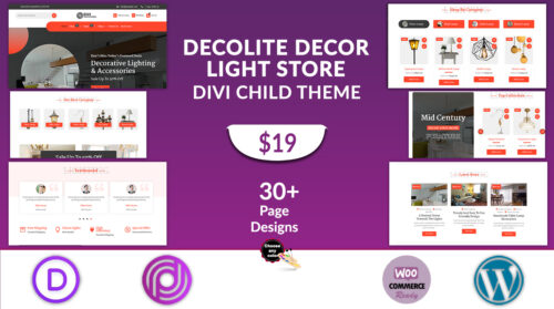 Divi Decor Light Store WooCommerce Theme
