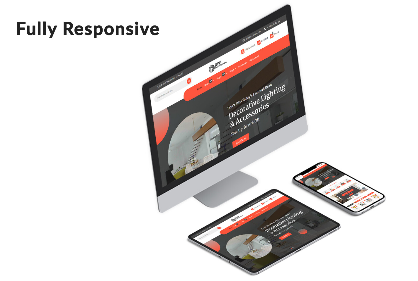 Divi Decor Light Store WooCommerce Child Theme