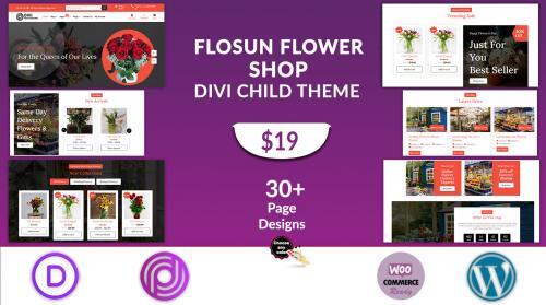 Divi Flower Shop WooCommerce Theme