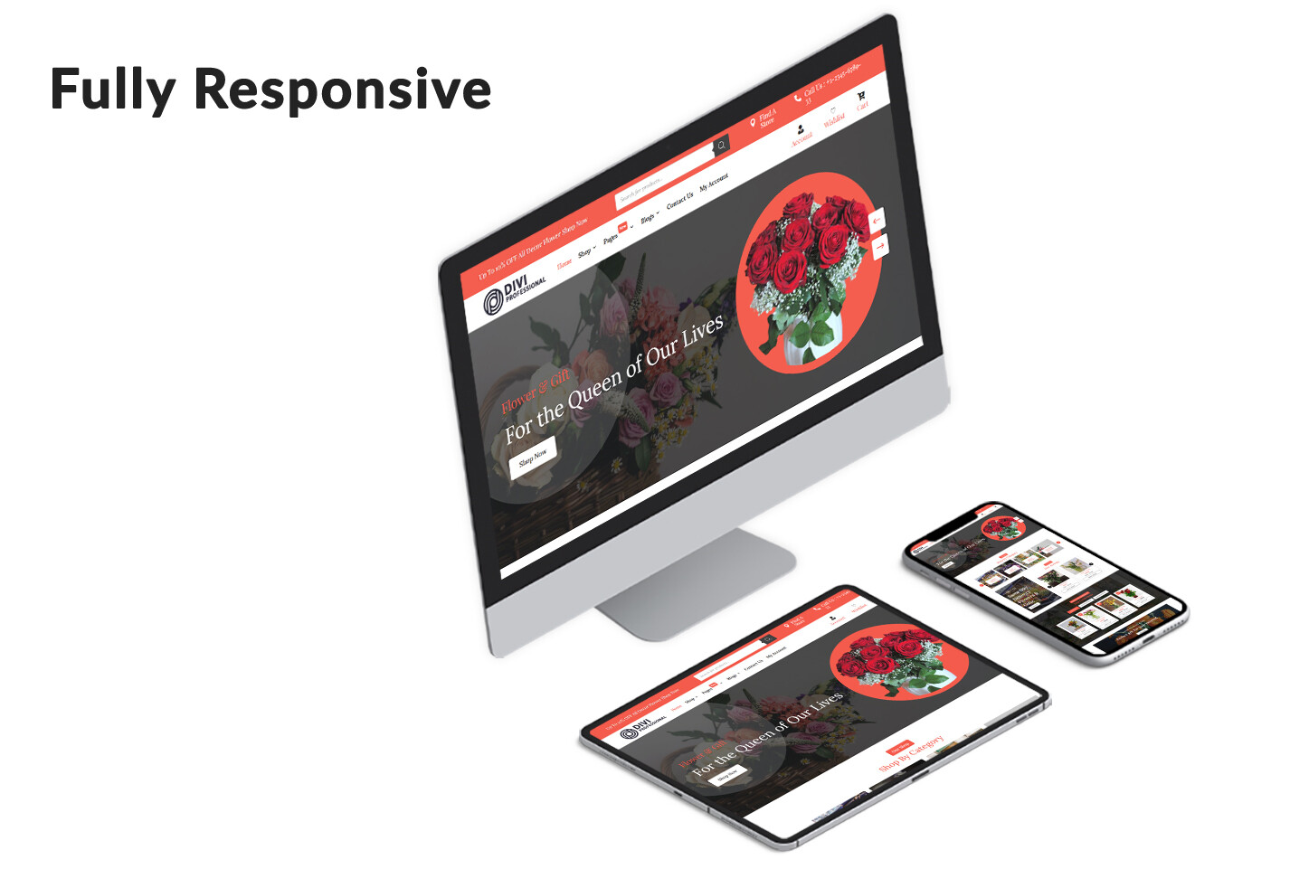Divi Flower Shop Theme