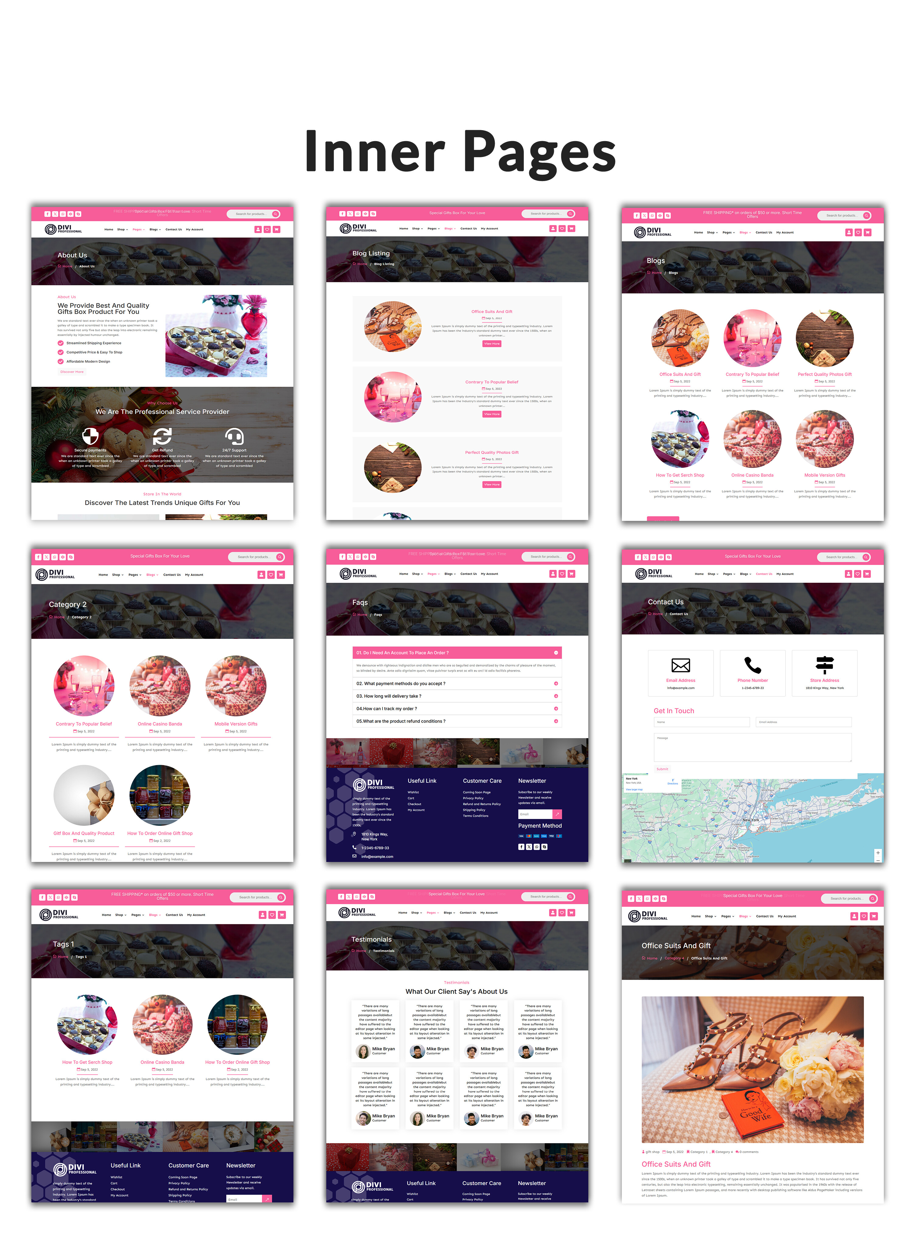 Divi Gift Shop Theme