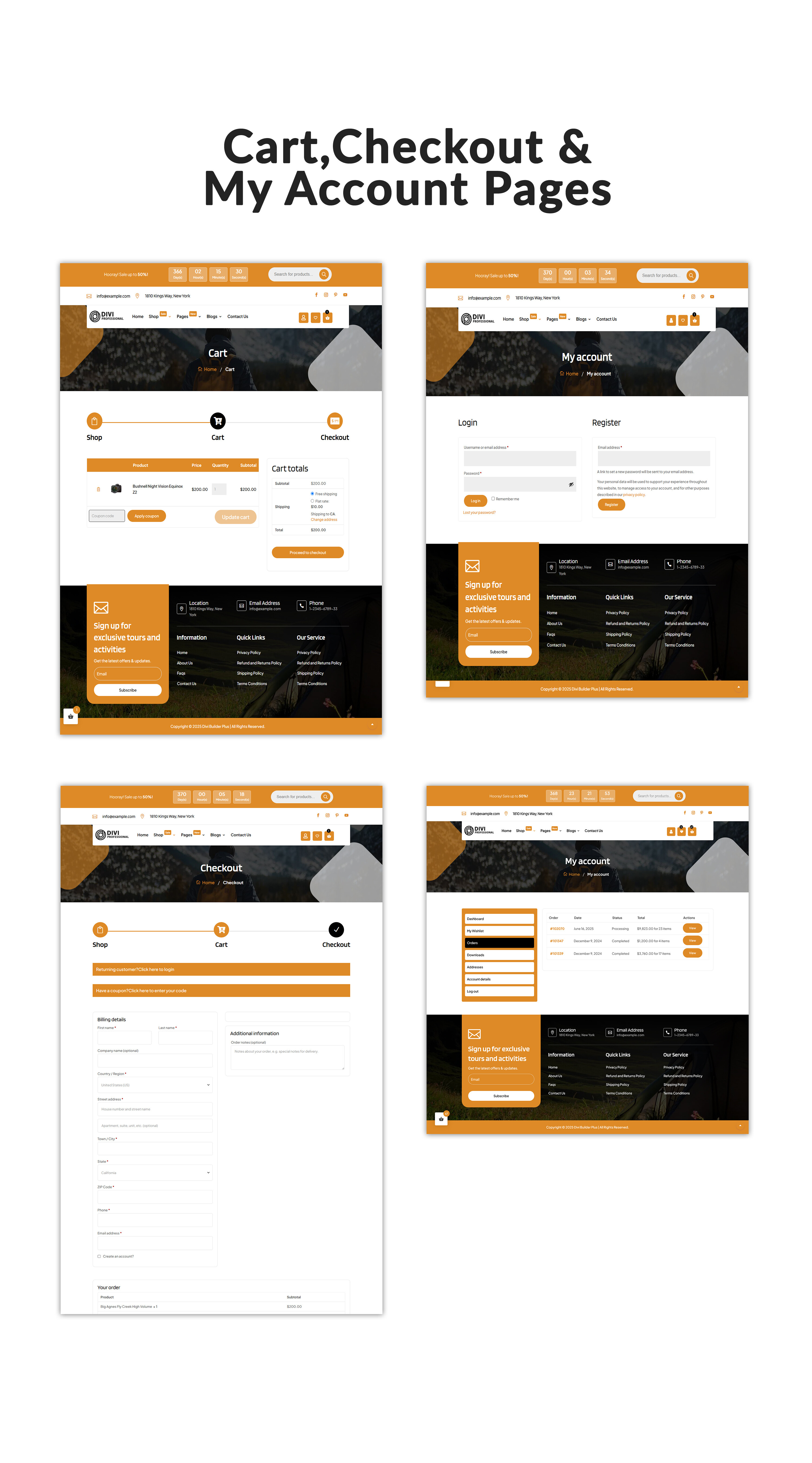 Divi Hunting and Outdoor Shop Theme