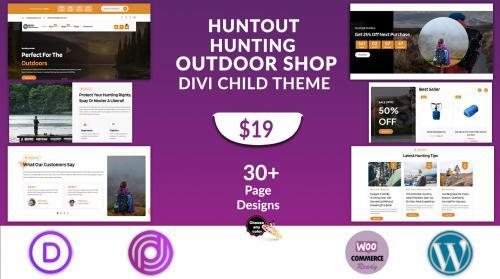 Divi Hunting and Outdoor Shop WooCommerce Theme