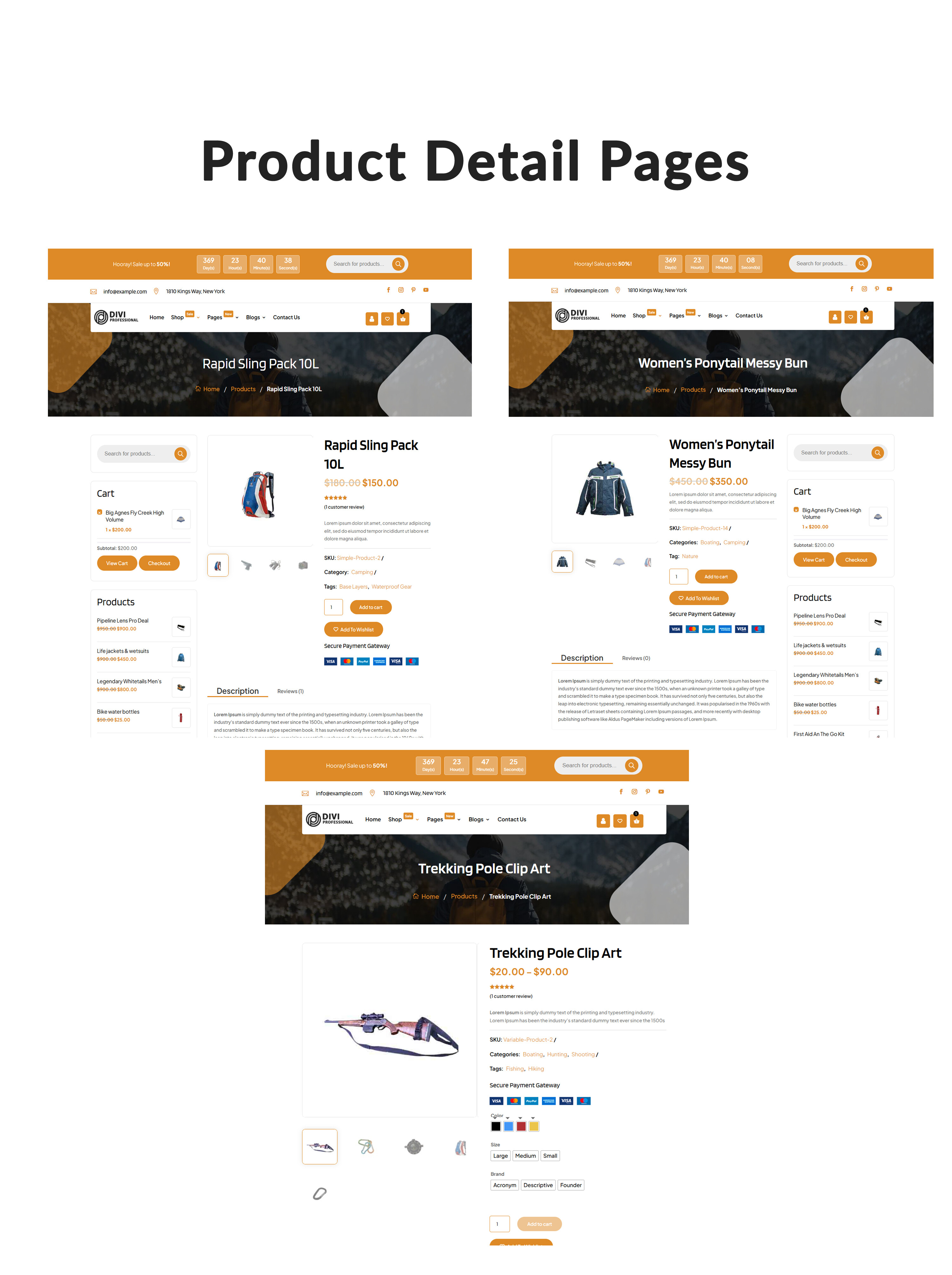 Divi Hunting and Outdoor Shop Theme