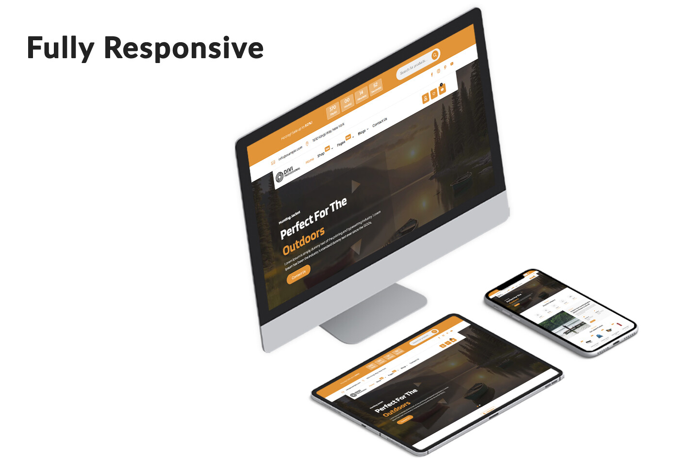 Divi Hunting and Outdoor Shop Theme