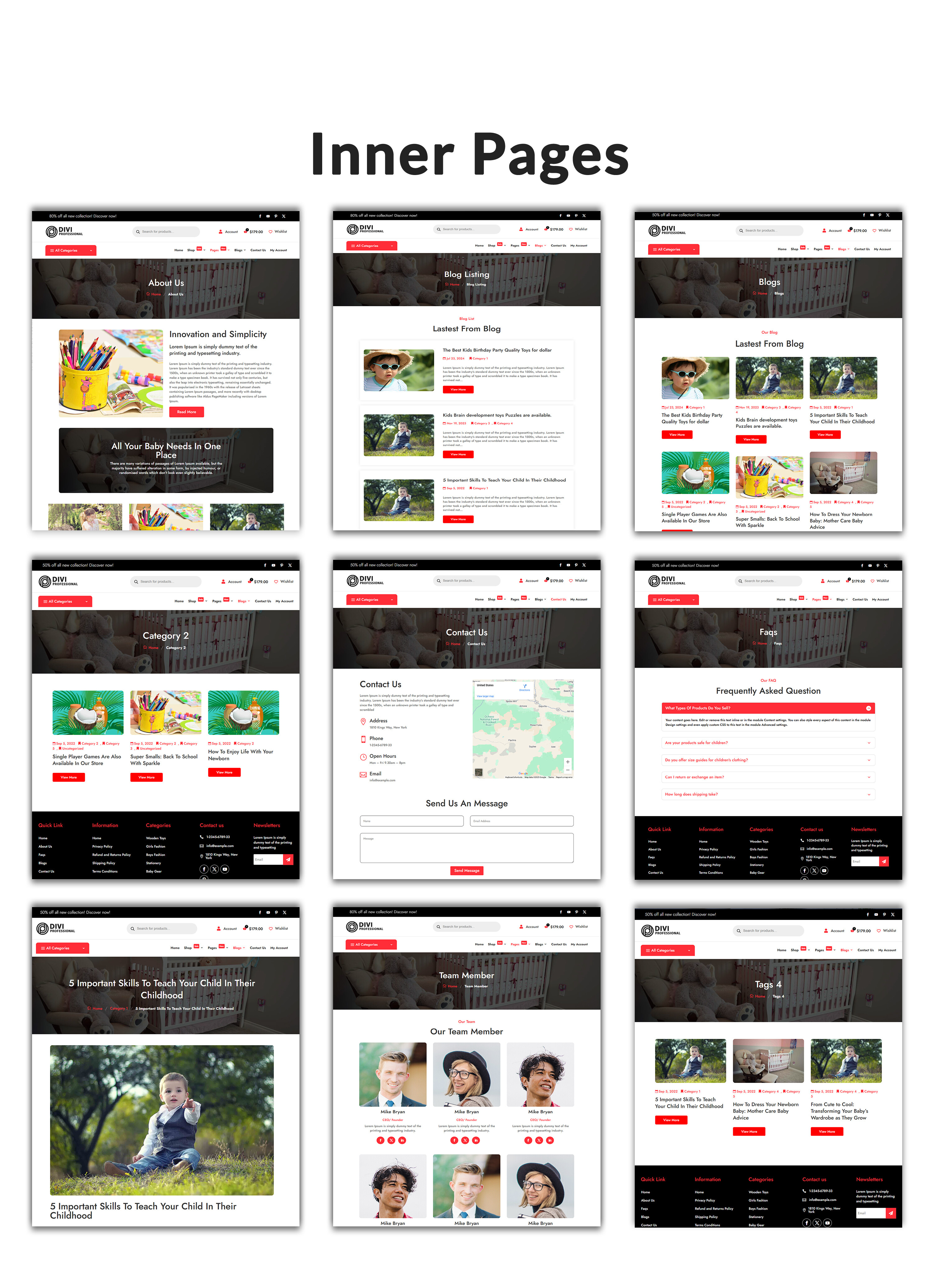 Divi Kids Store WooCommerce Child Theme