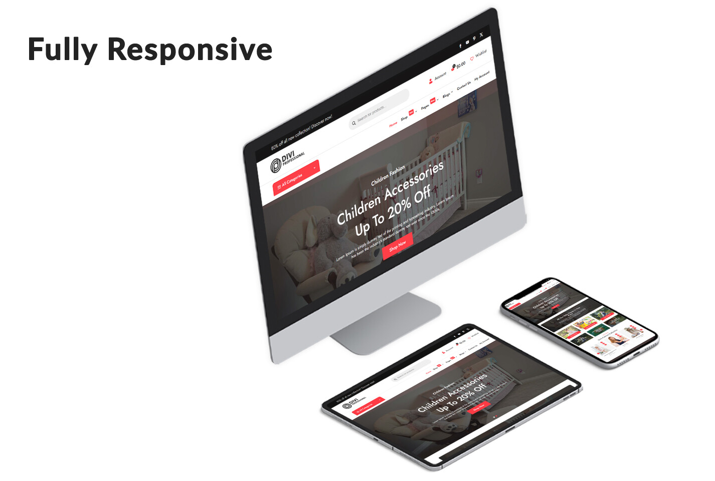 Divi Kids Store WooCommerce Child Theme