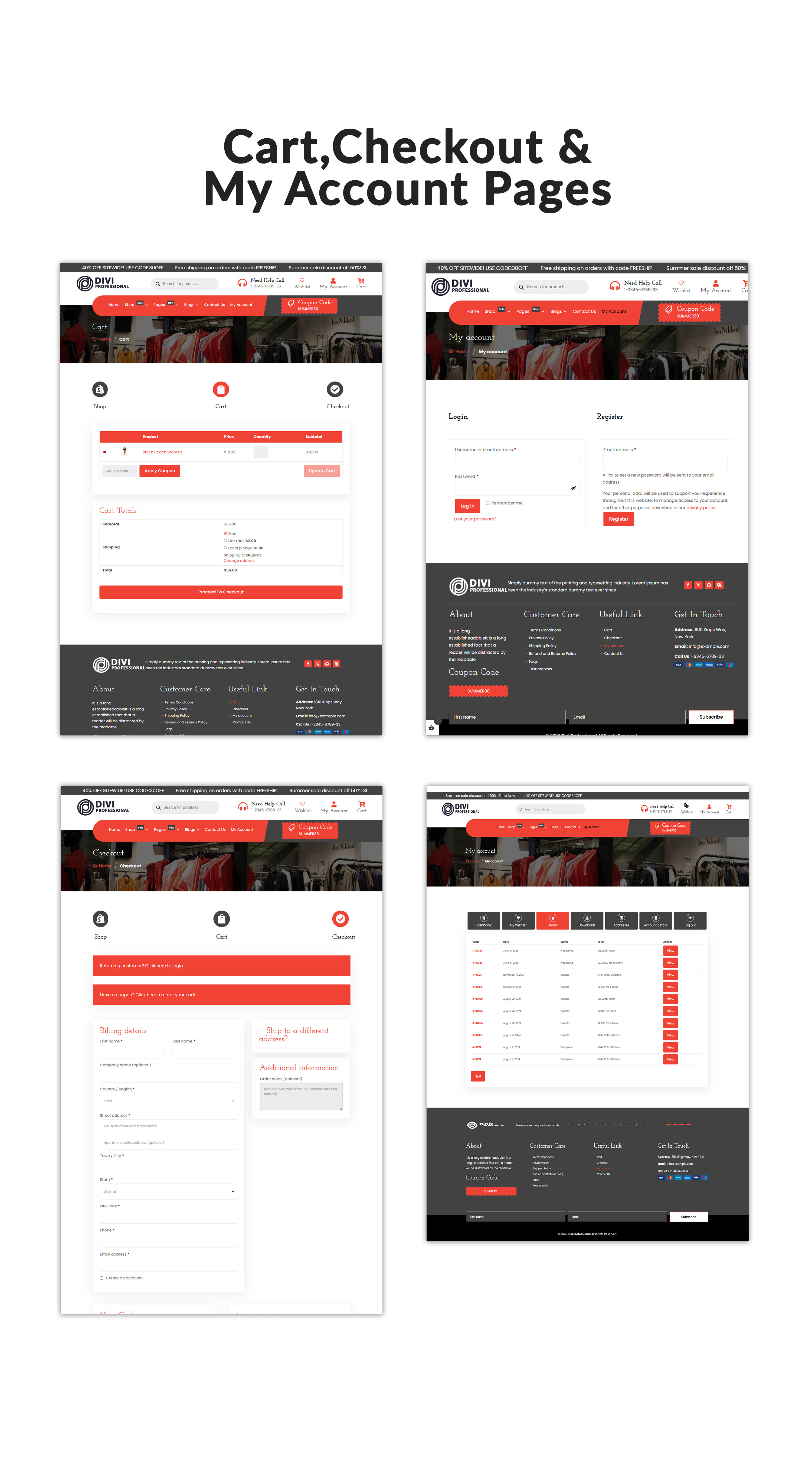 Divi Modern Shop WooCommerce Child Theme