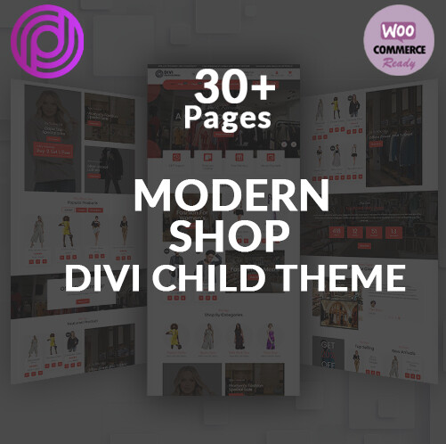 Divi Modern Shop WooCommerce Child Theme