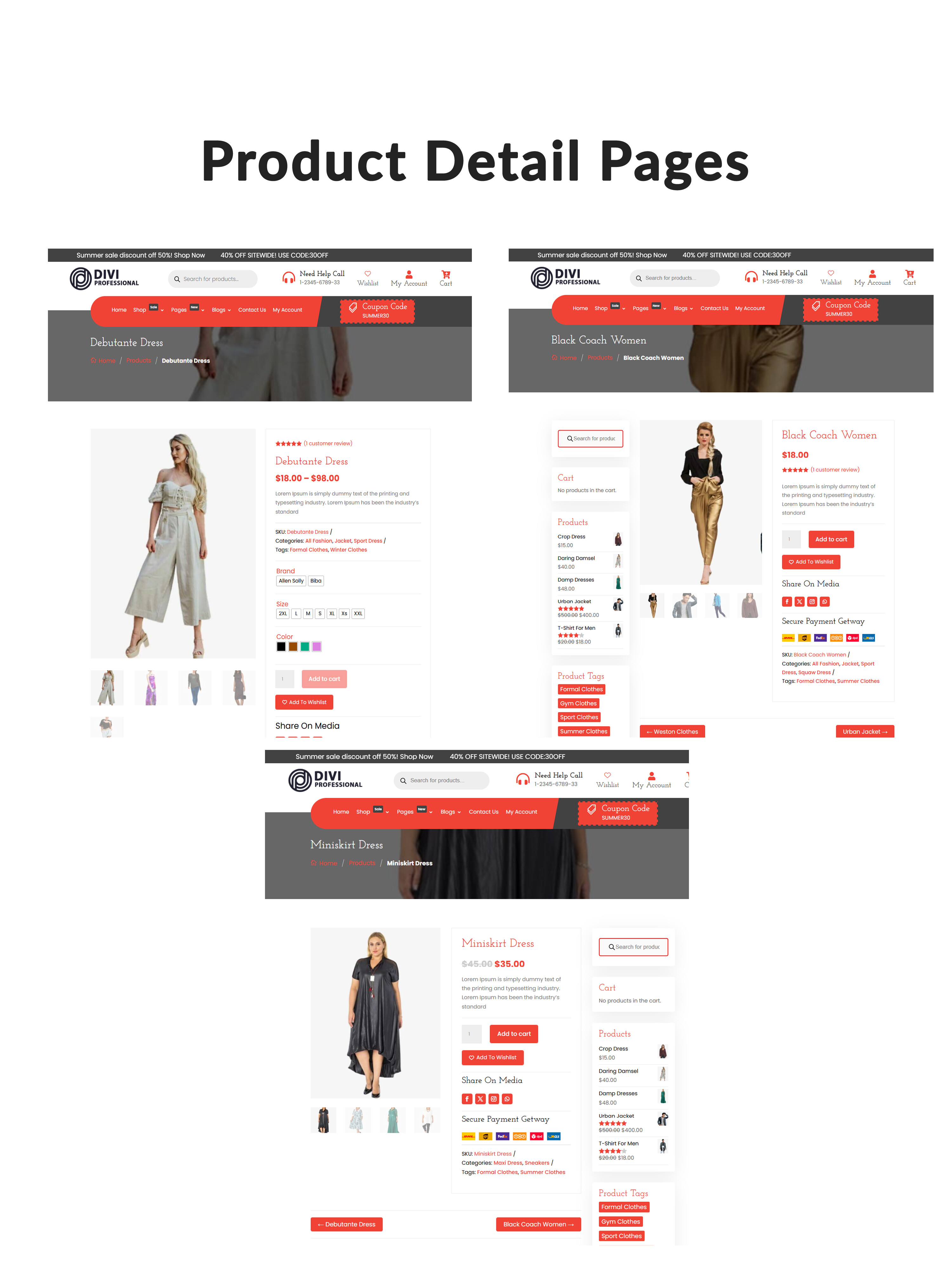 Divi Modern Shop WooCommerce Child Theme