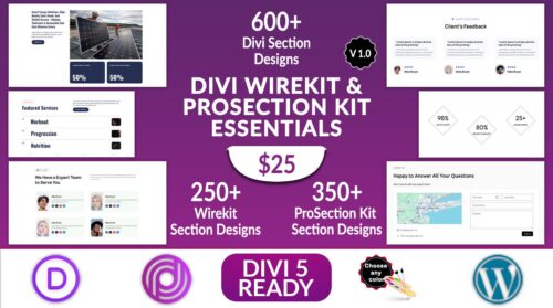Divi WireKit and ProSection Kit Essentials