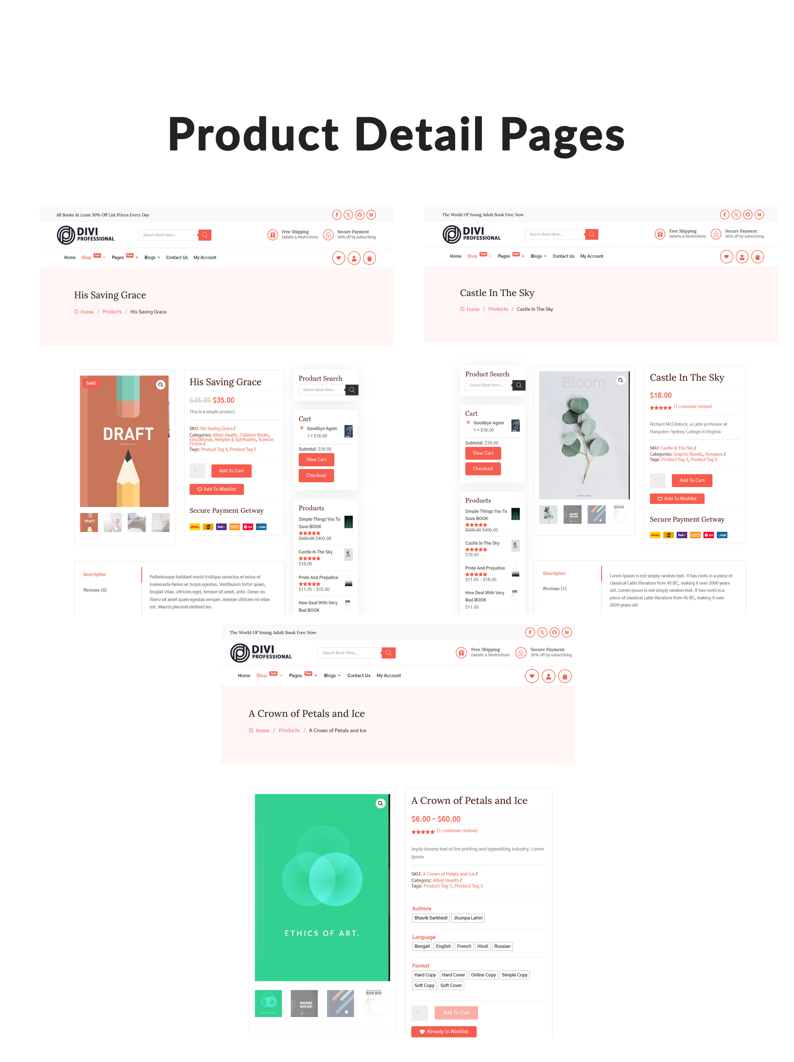 Divi eBook Shop Theme