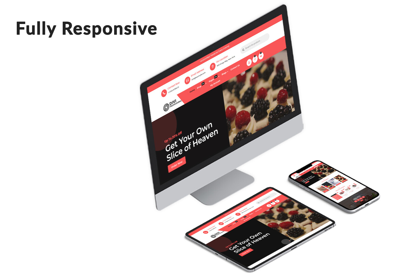 Divi Pastry and Cake Shop Theme