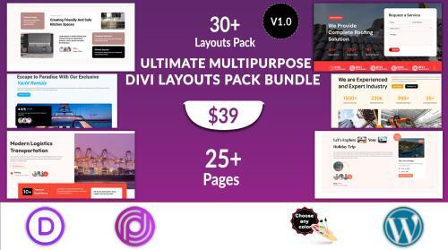 Ultimate Multipurpose Divi Layout Pack Bundle