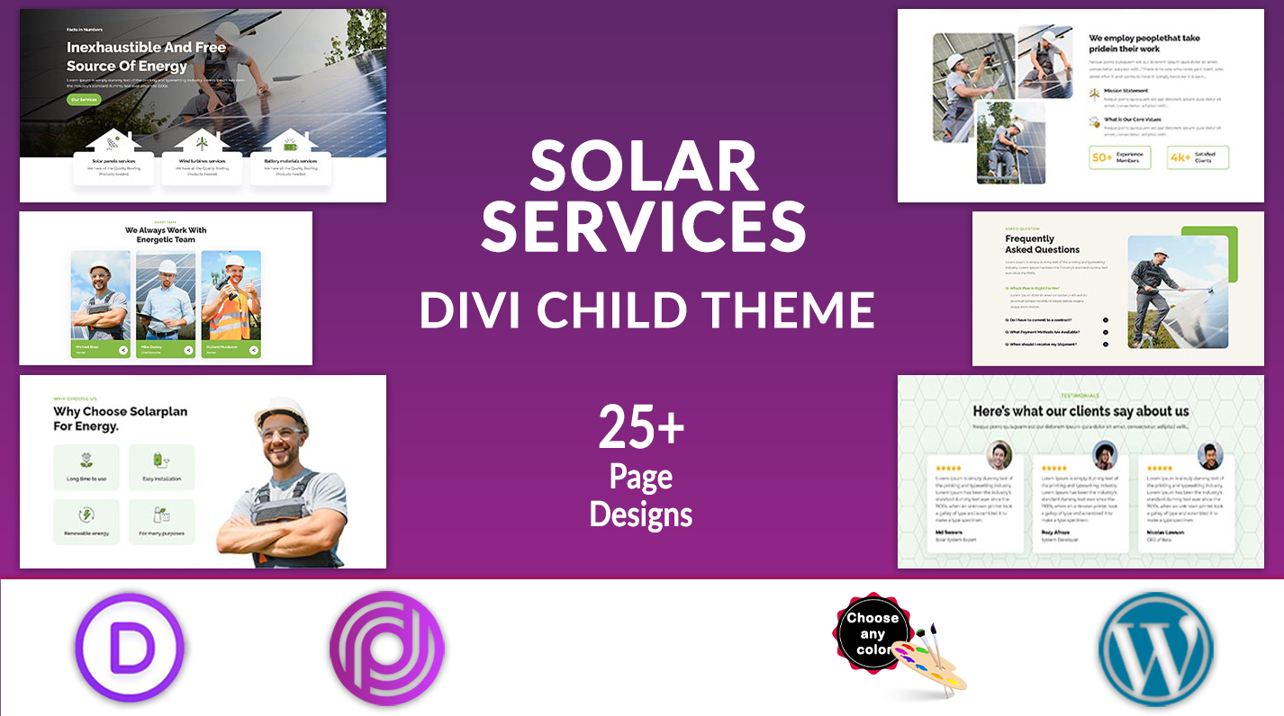Divi Solar Services Theme