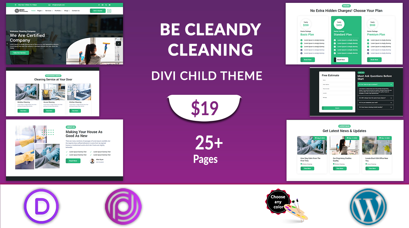 Divi Cleaning Theme Divi Cleaning Theme