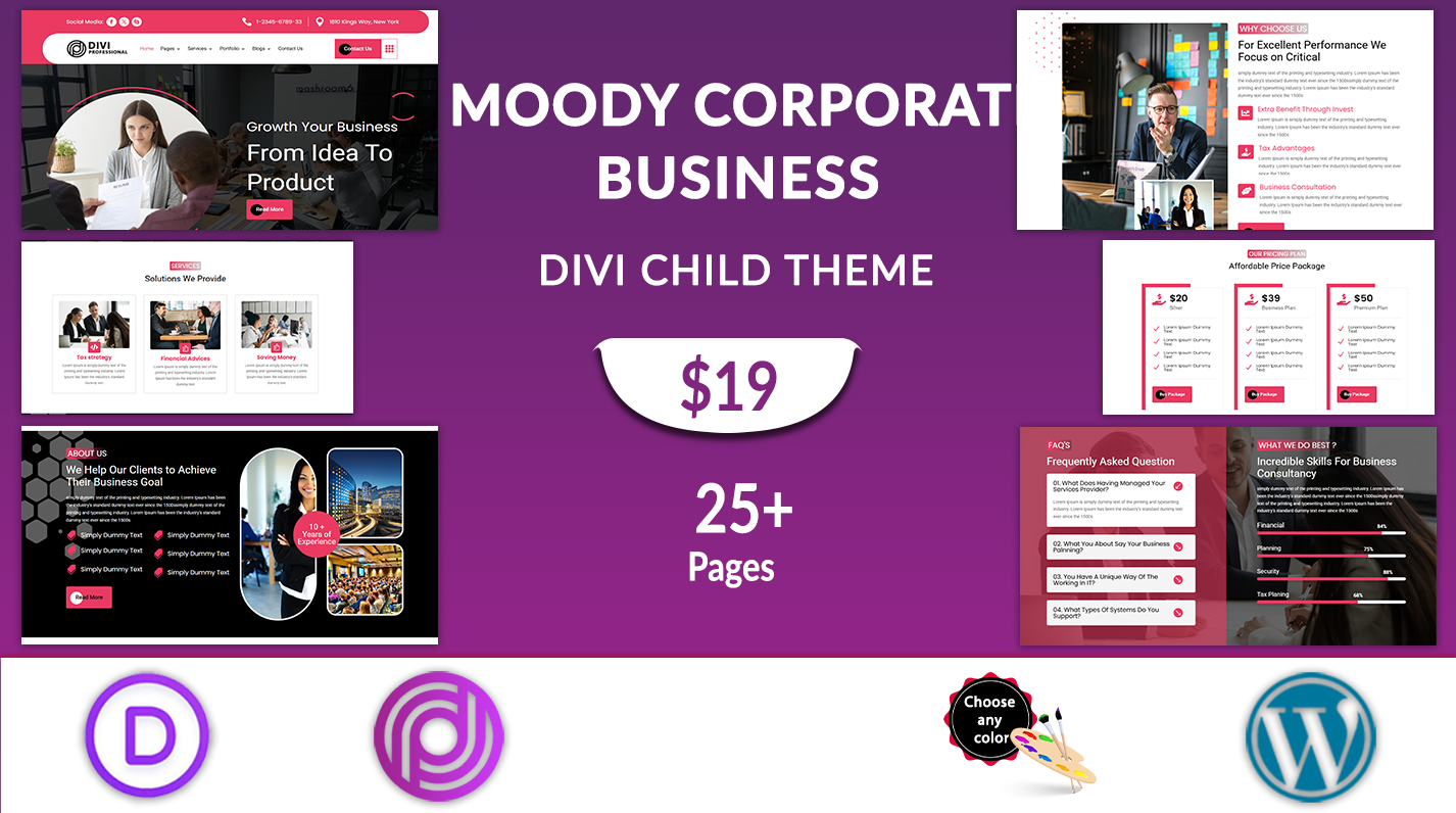 Divi Corporate Business Theme