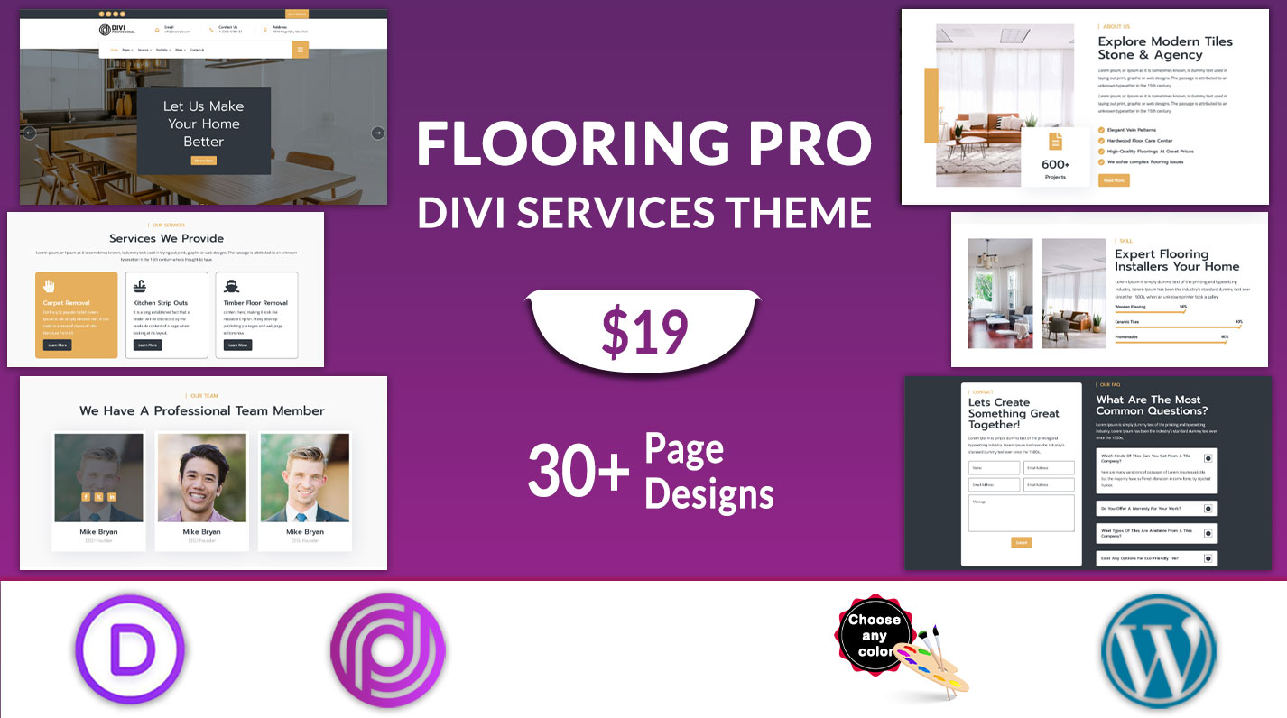 Divi Flooring Theme
