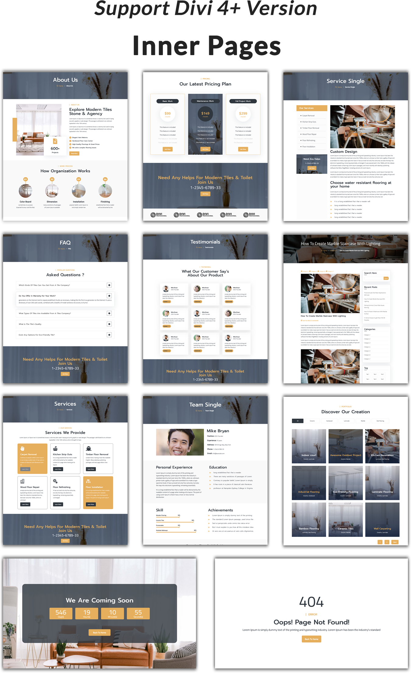 Divi Flooring Child Theme