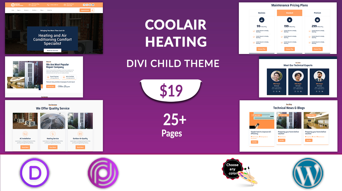 Divi Heating Theme
