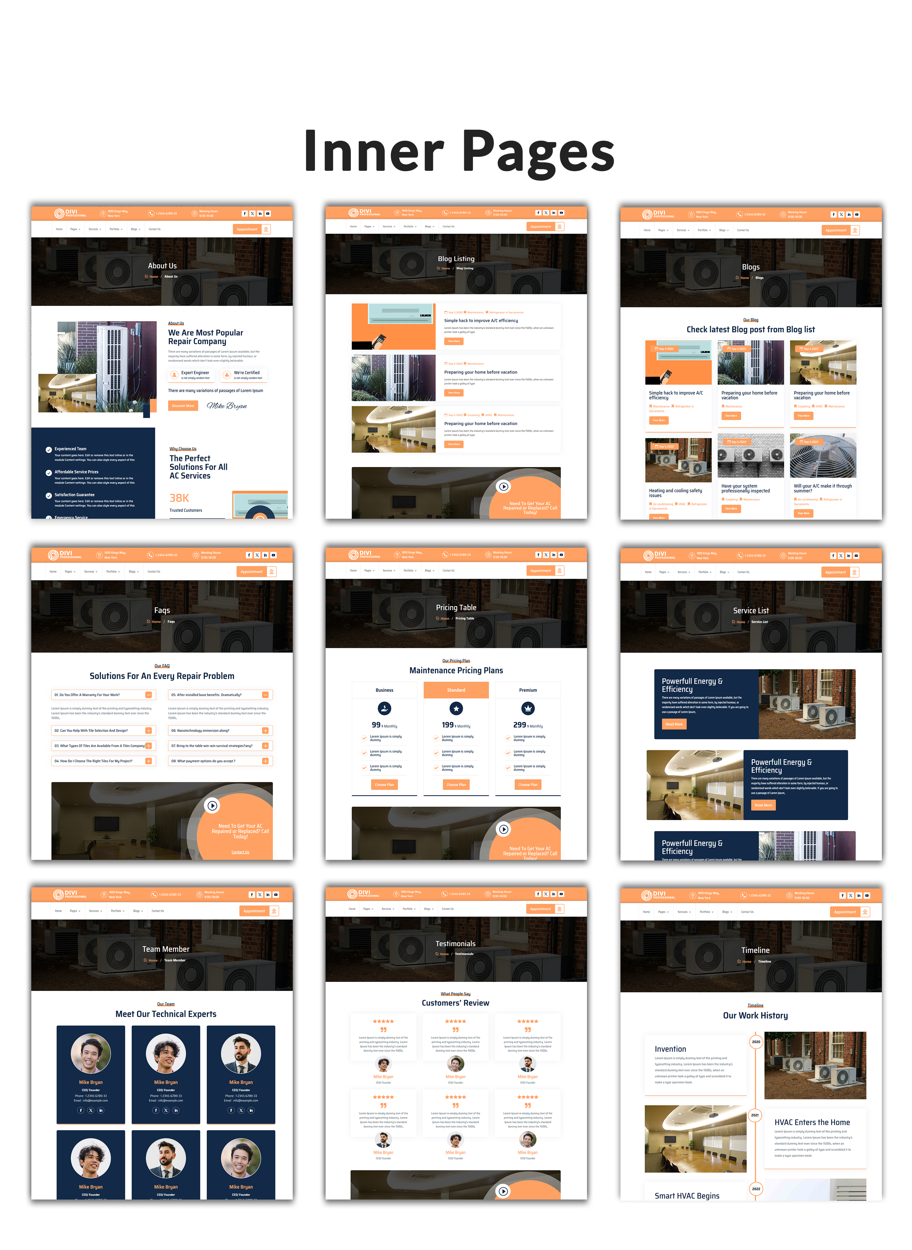 Divi Heating Child Theme