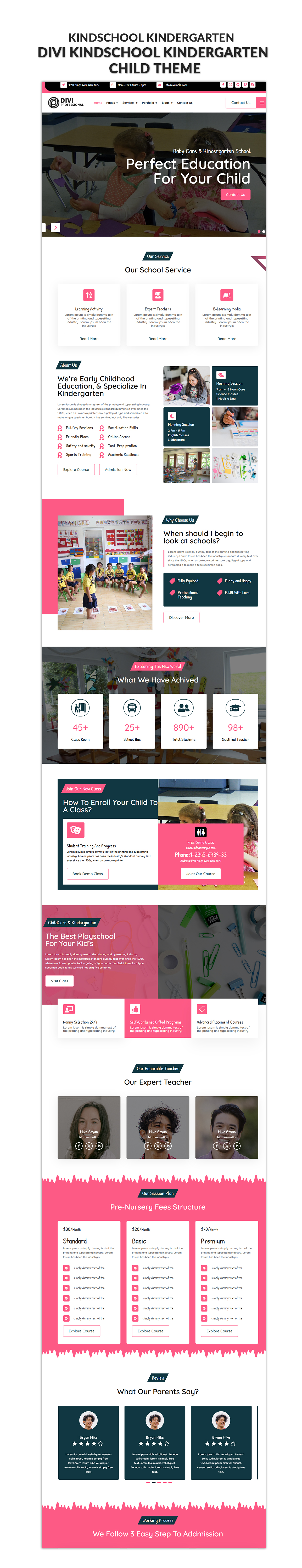 Divi Kindergarten Child Theme