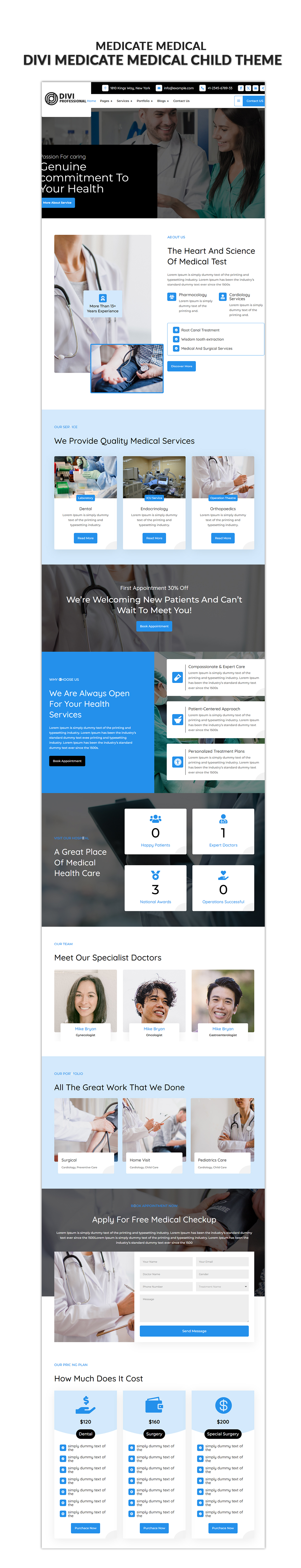 Divi Medical Child Theme