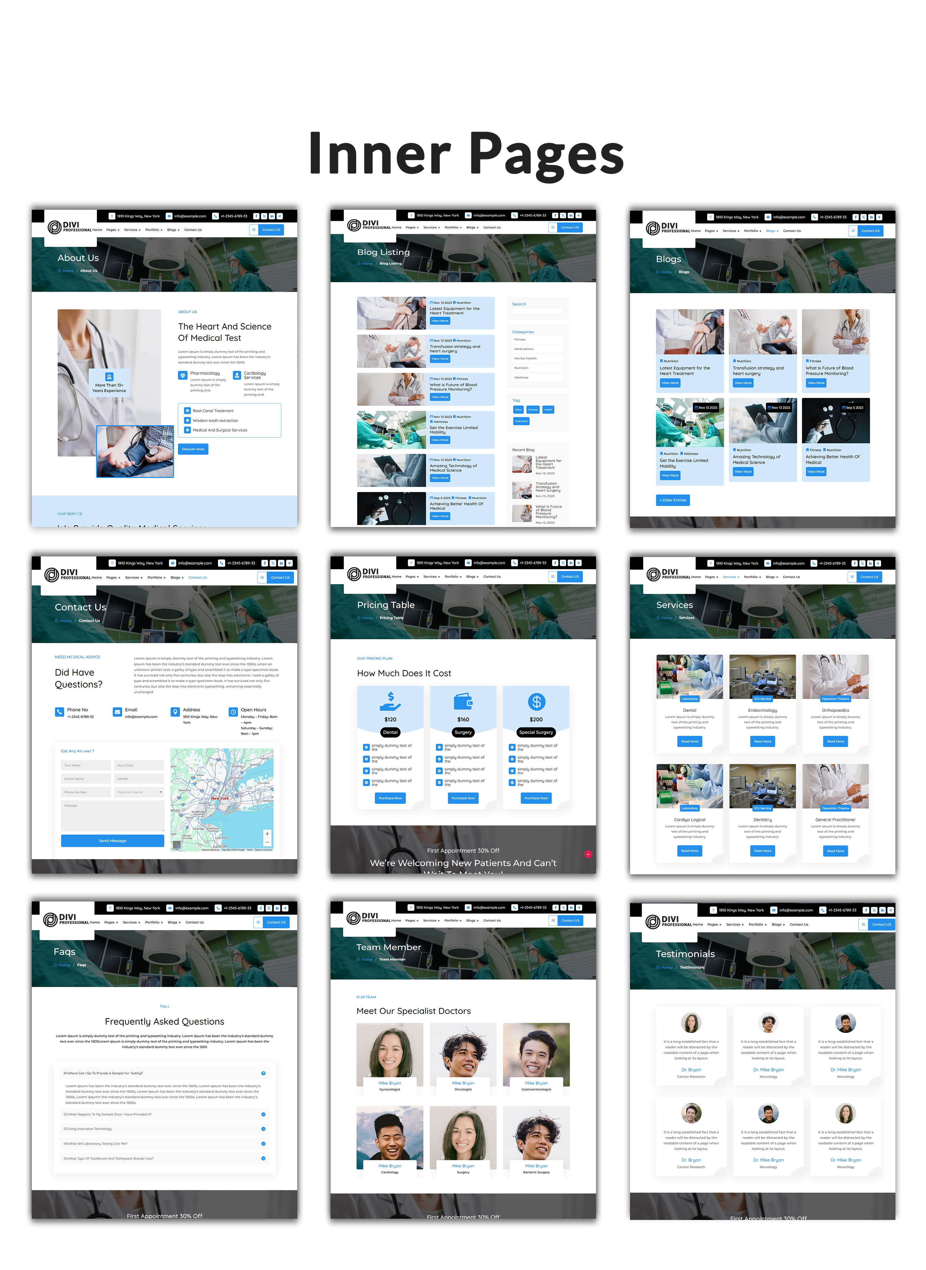 Divi Medical Child Theme