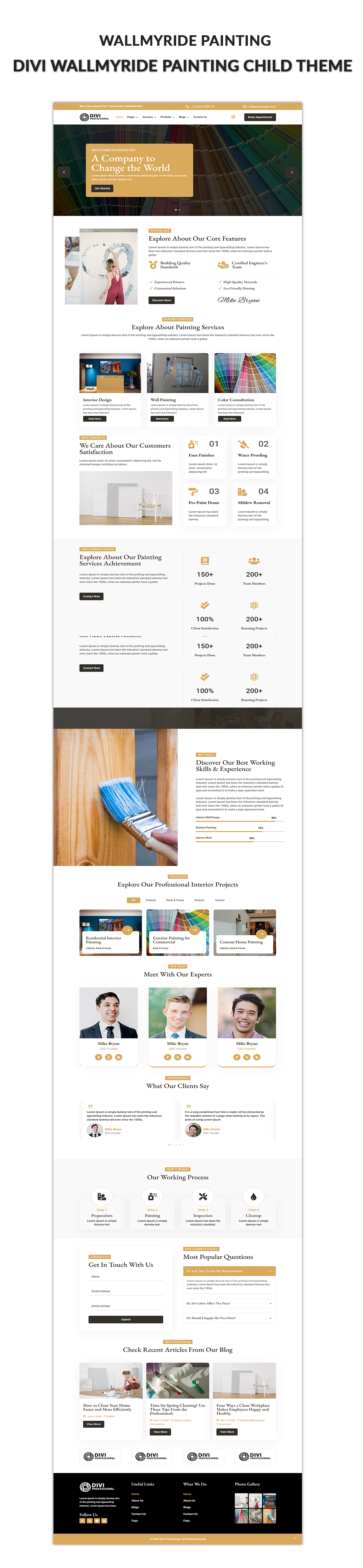 Divi Painting Child Theme