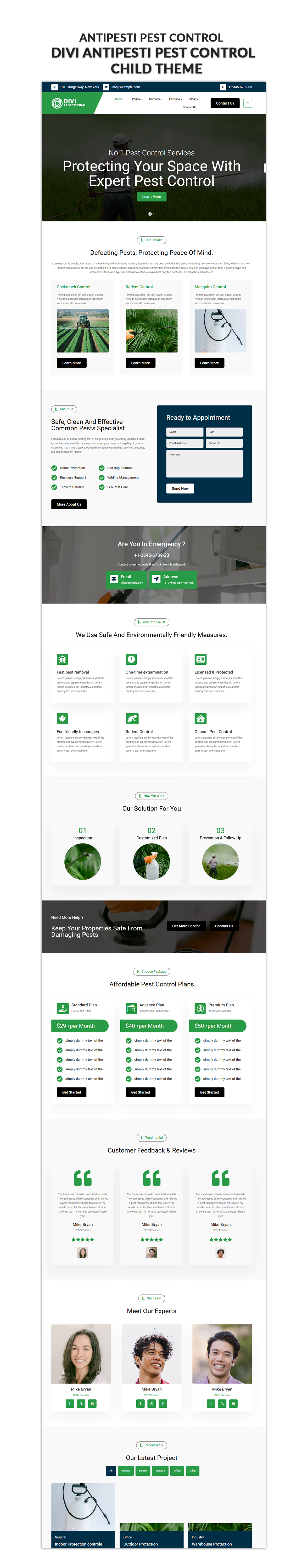 Divi Pest Control Child Theme