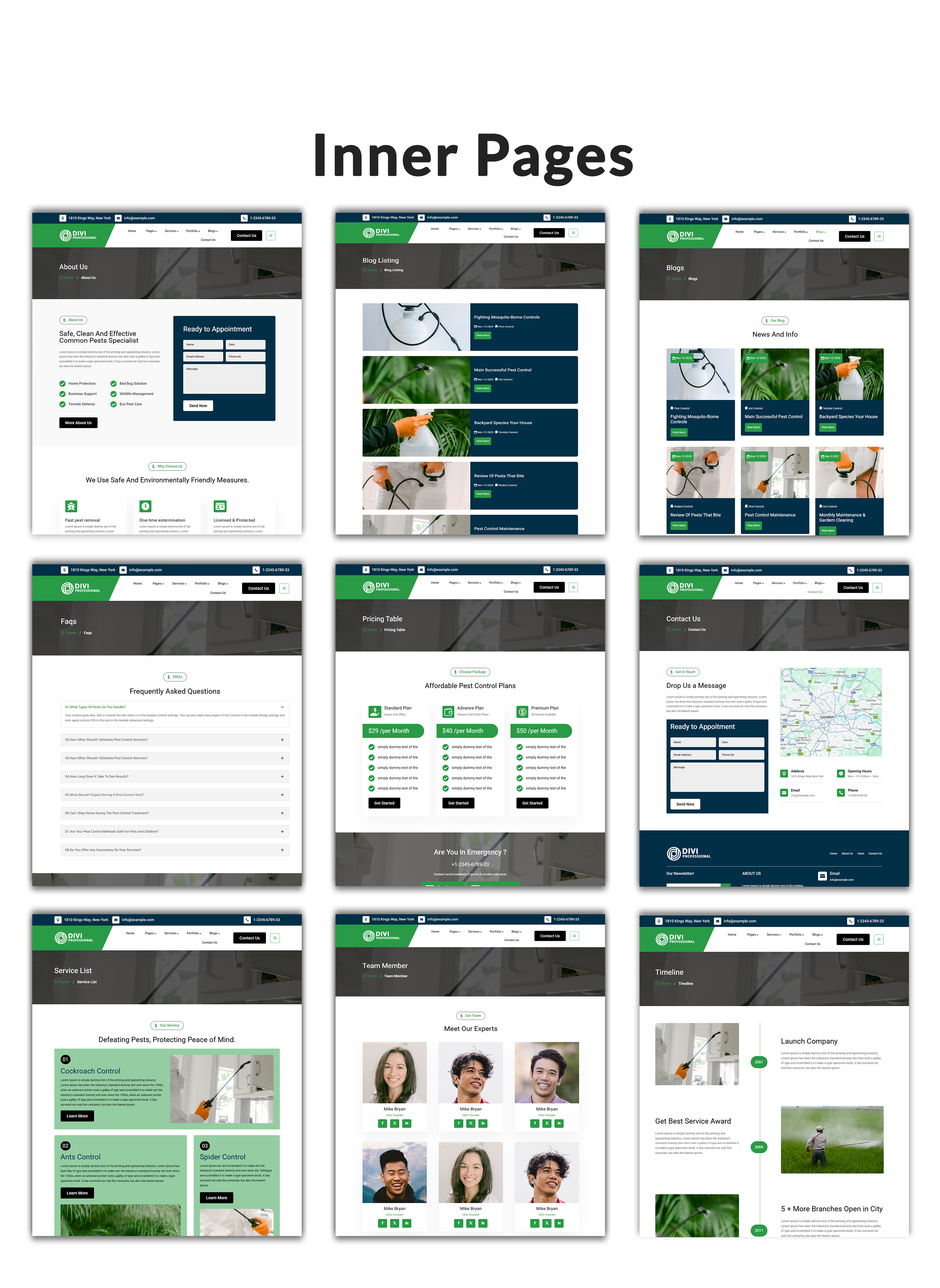 Divi Pest Control Child Theme