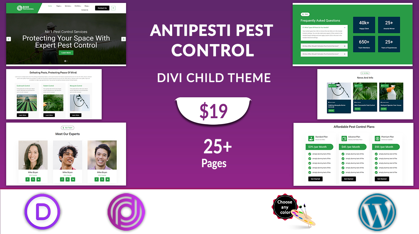 Divi Pest Control Theme Divi Pest Control Theme