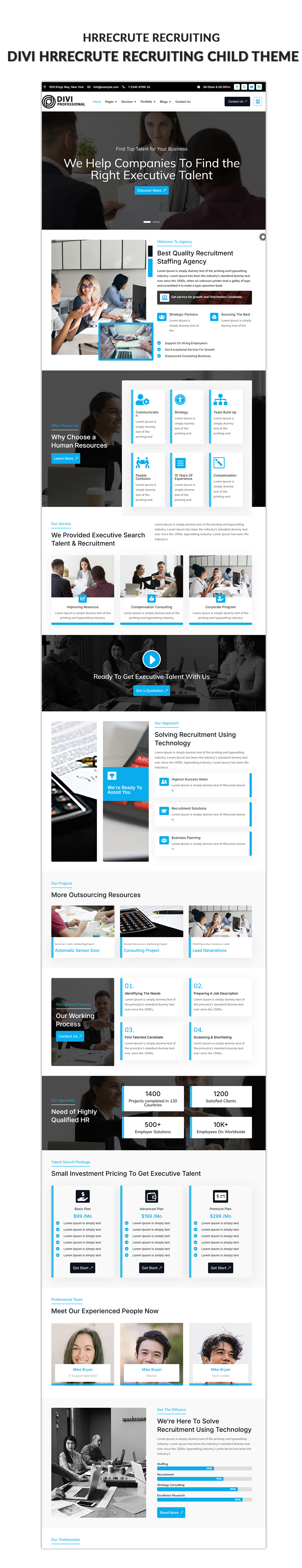 Divi Recruiting Child Theme