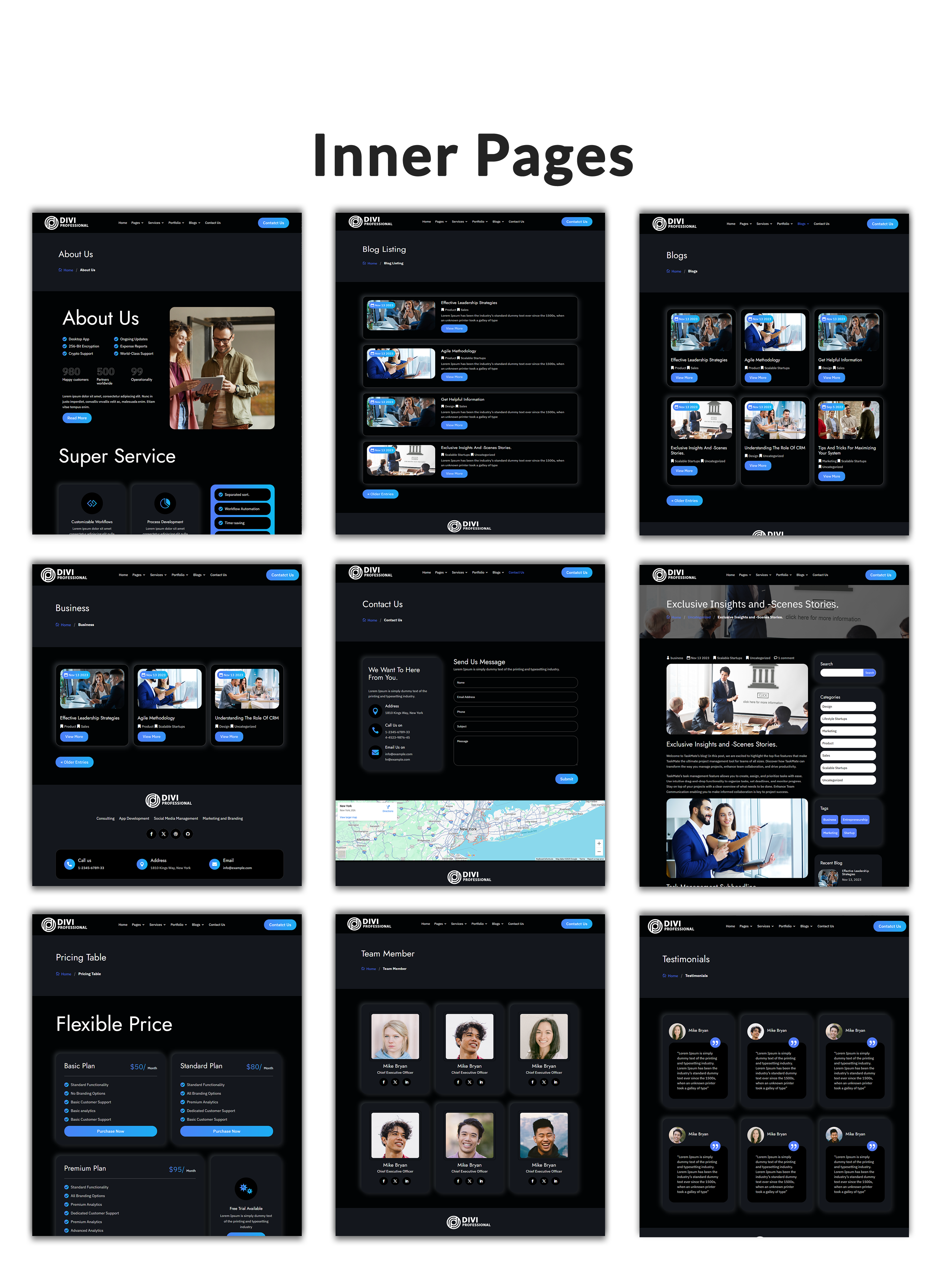Divi Startup Business Child Theme