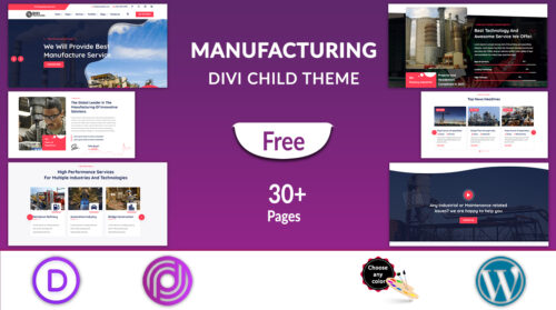 Divi Manufacturing Theme
