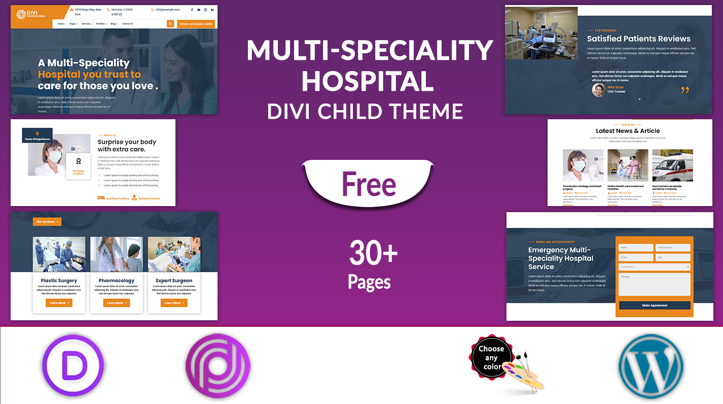 Divi Multi-Speciality Hospital Theme